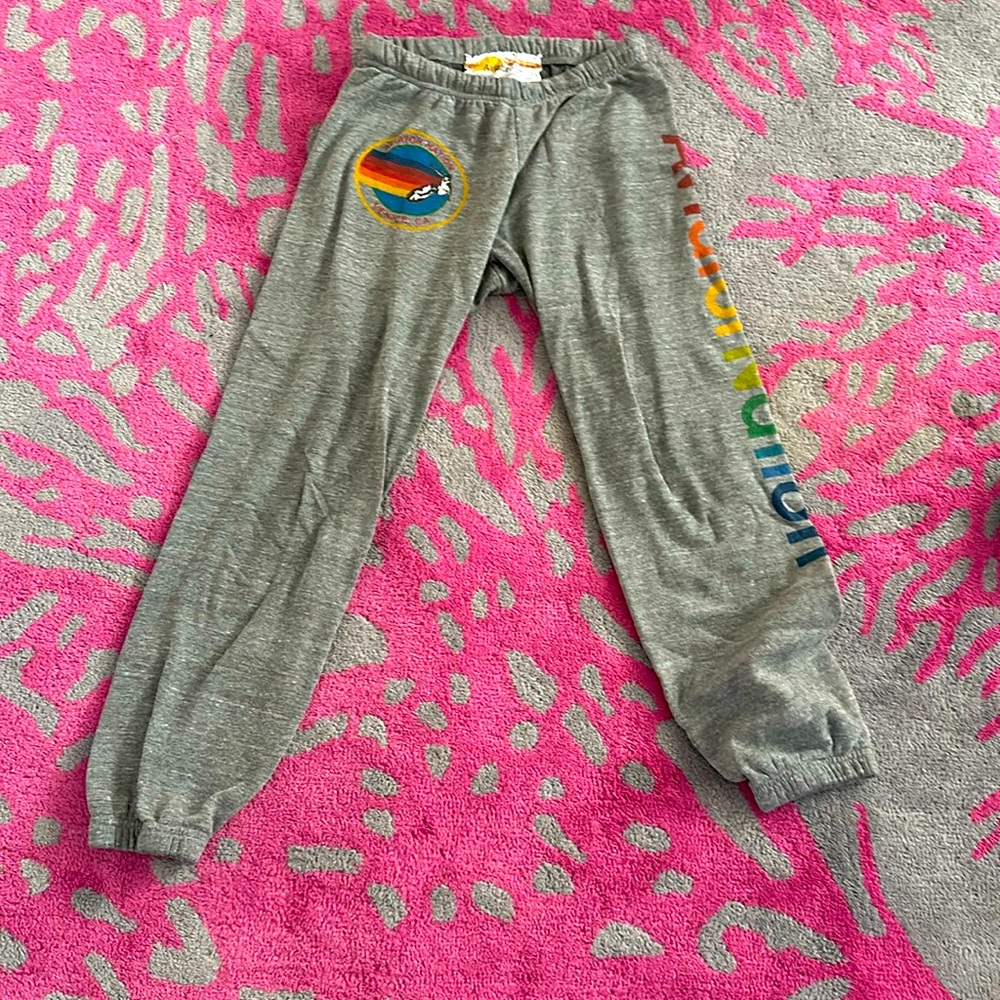 Aviator nation- grey sweatpants- size medium-